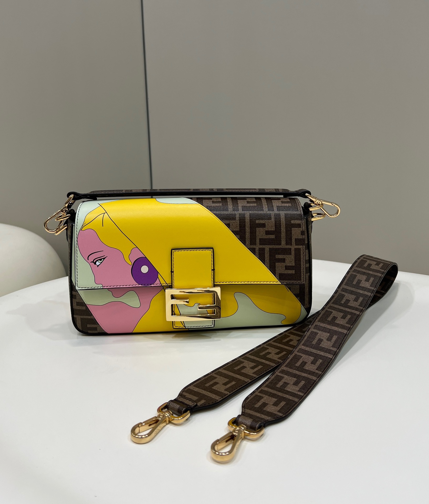 F**di baguette bag-28*6*13.5cm