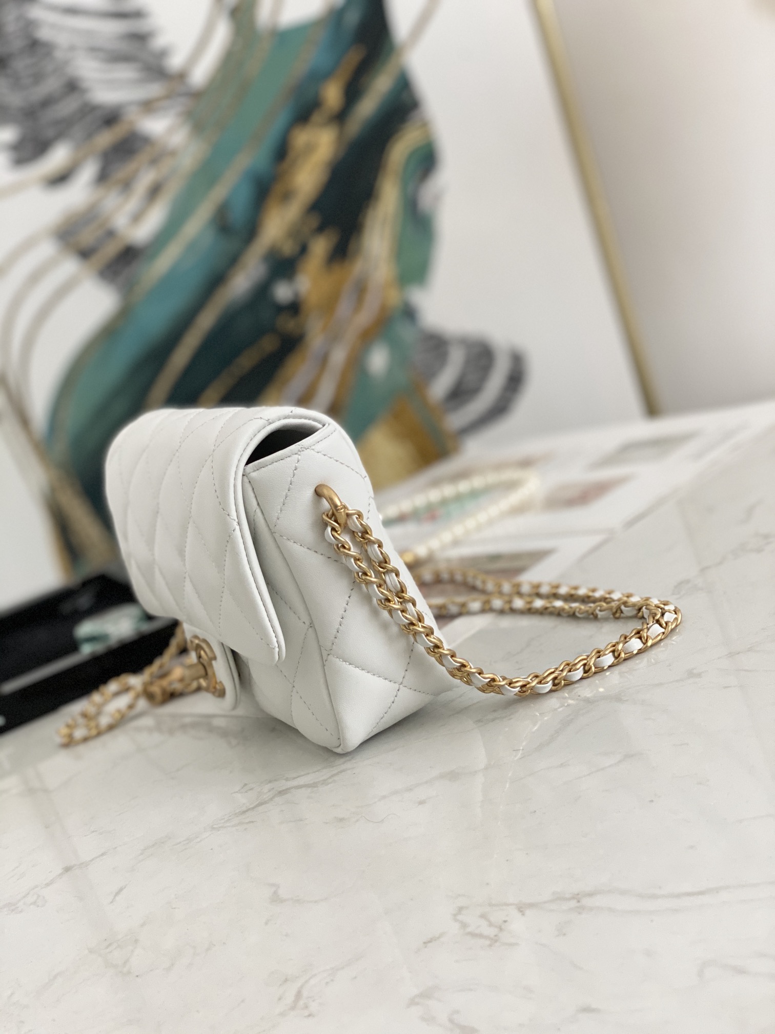 Ch@nel Flap Bag-13*19*6CM