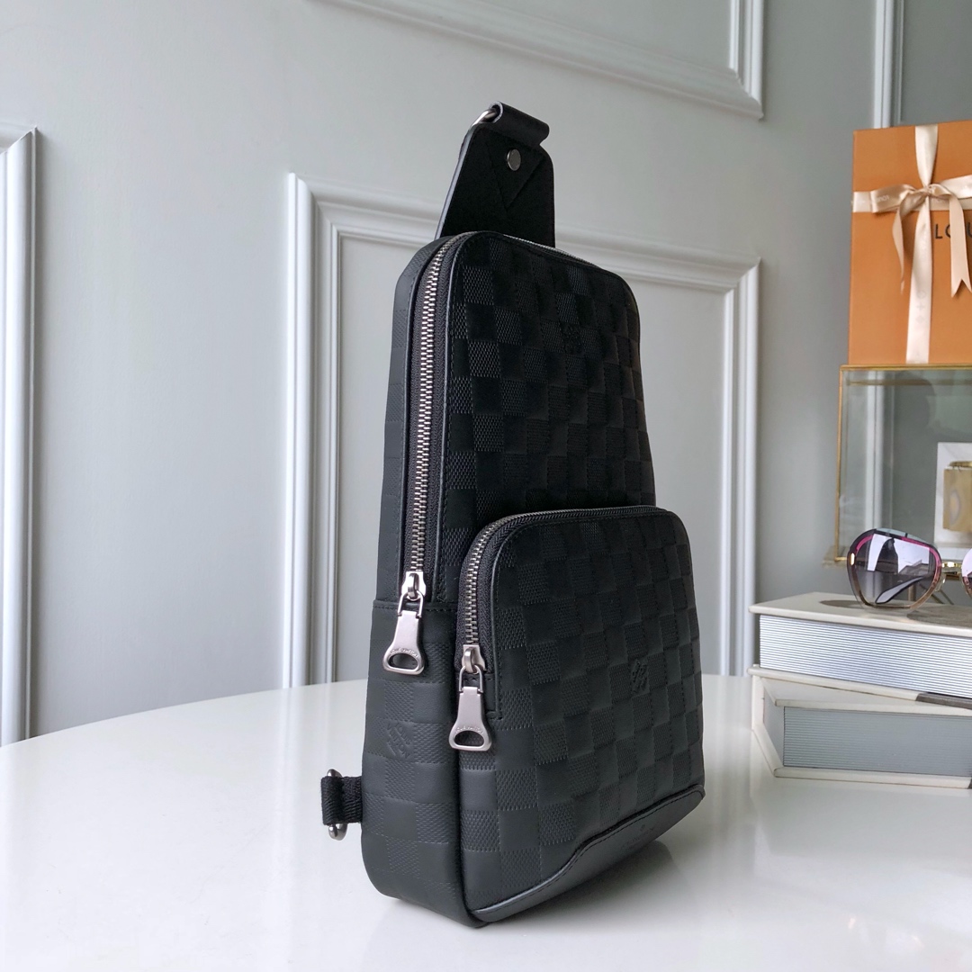 l0*is V*t0n damier graphite avenue bag-20 *31 x*10cm