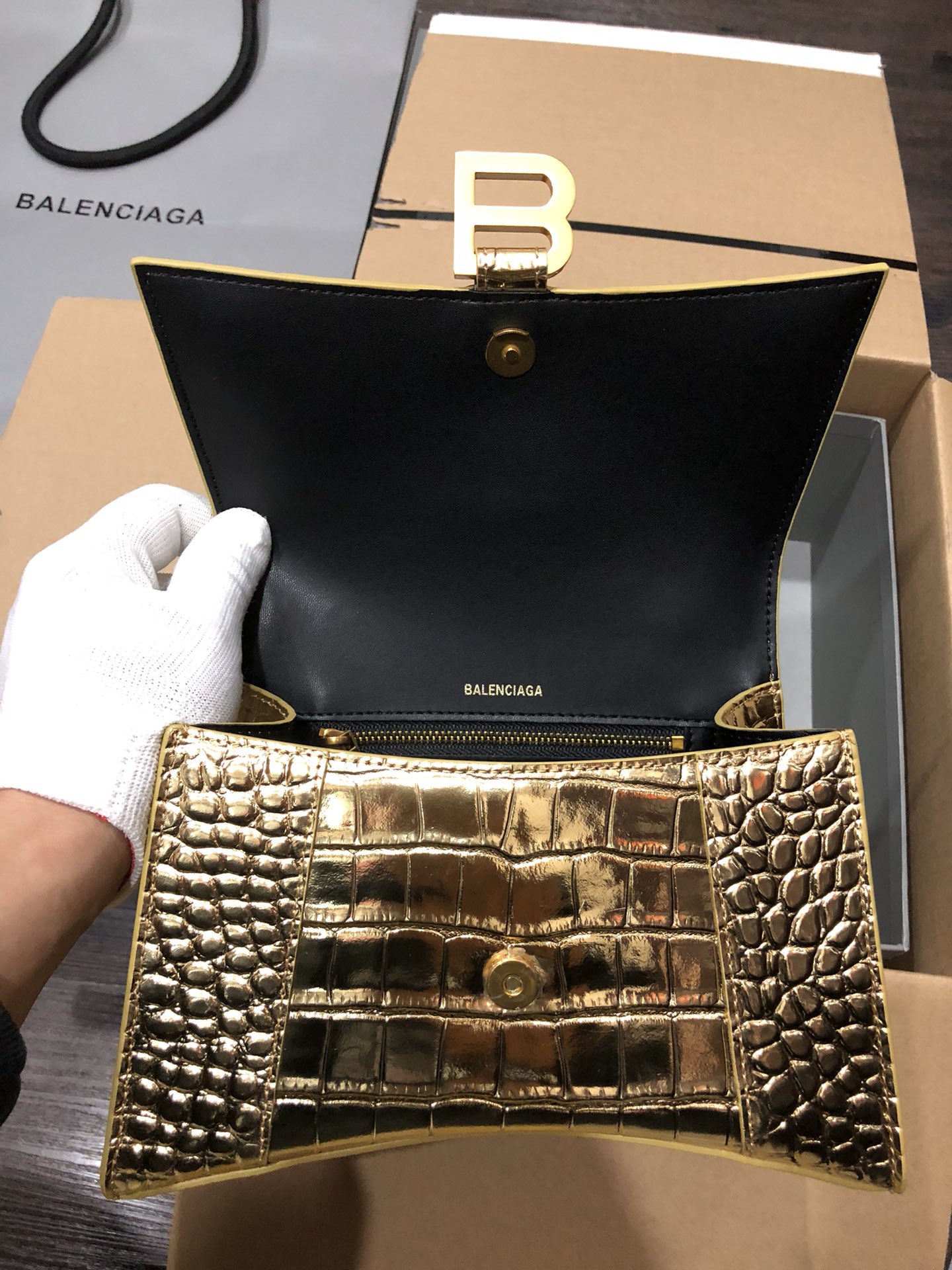 Ba*len*cia*ga hourglass bag-23x10x24cm