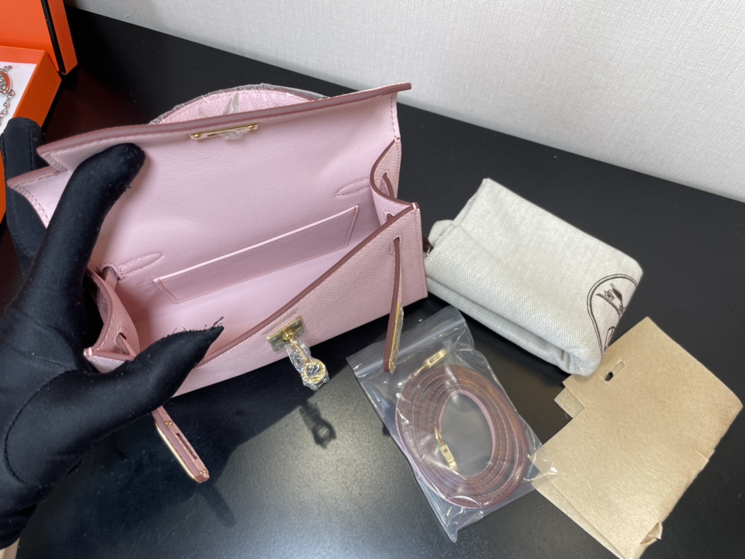 H**mes kelly-gold&silver hardware-19cm