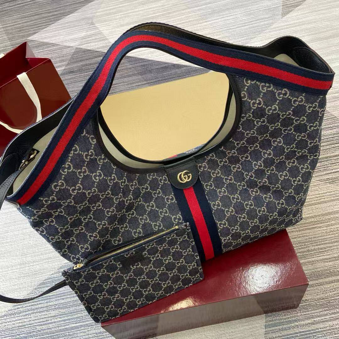 Gv*c*giglio large tote bag gg canvas-50*47*14cm