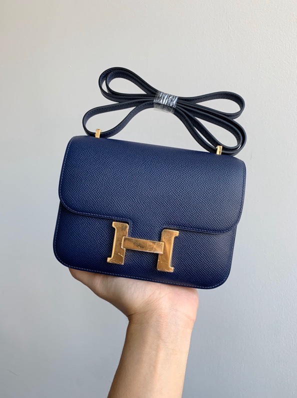 H**mes constance epsom leather-19cm