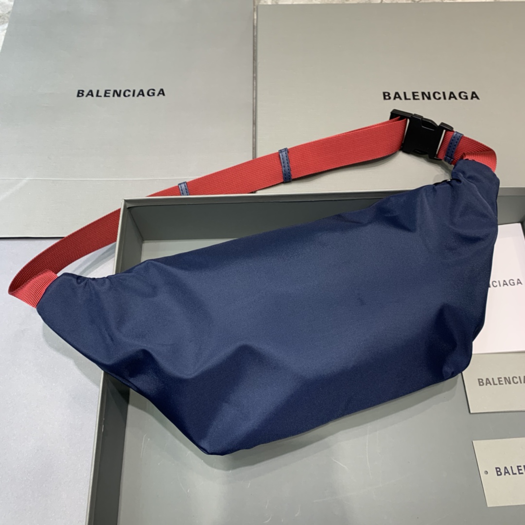 Ba*len*cia*ga wheel logo waist bag-23*5*20cm
