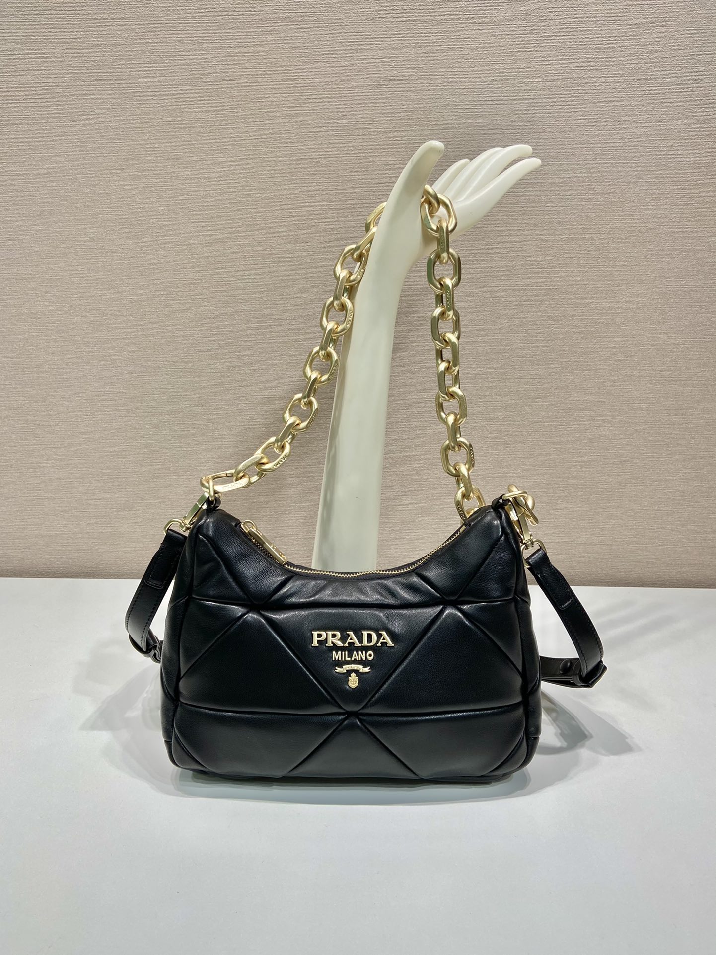 Pra*a system hobo bag 1bd158 -25*18*7cm