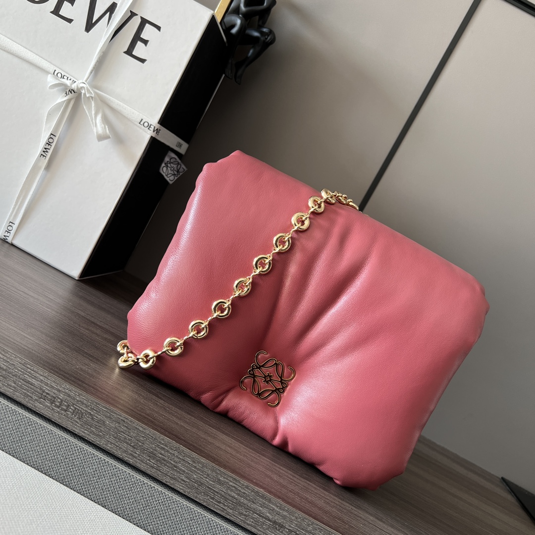 L0ew* puffer goya bag-23*13*6cm