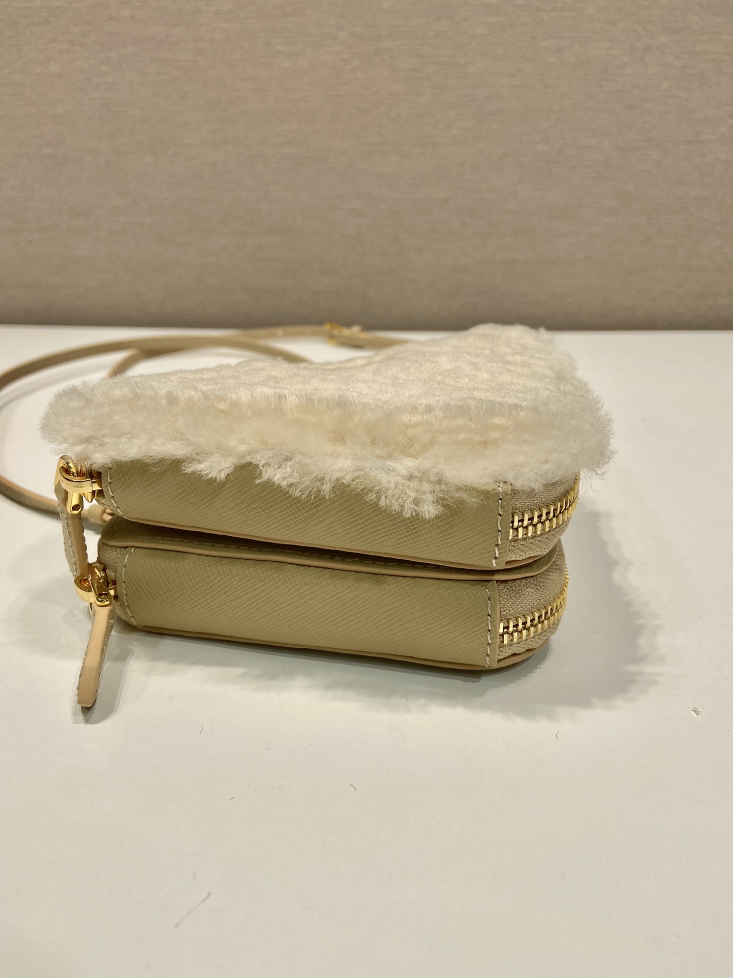 Pra*a 1nr015 double triangle bag -15*10*5cm