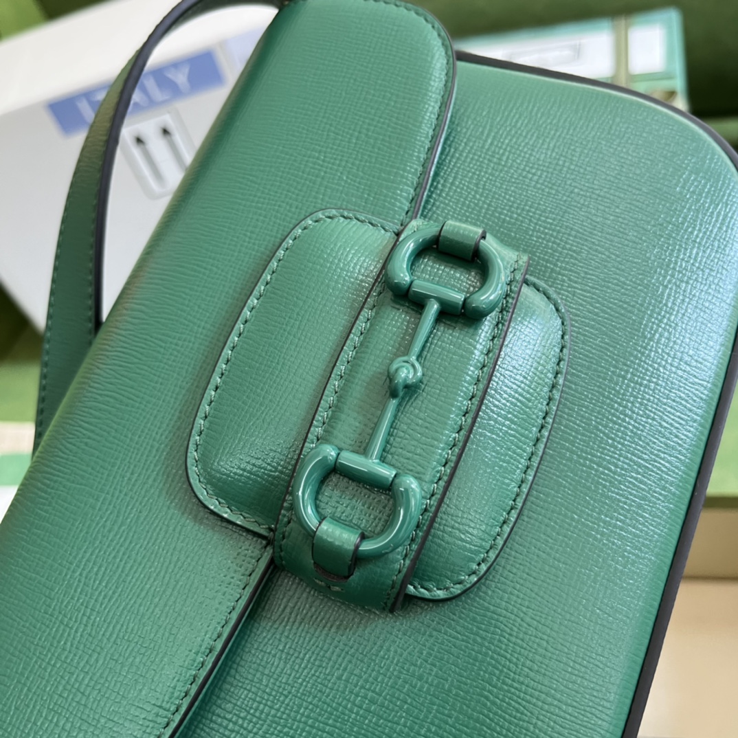 G*u*i 1955 horsebit shoulder bag-20.6*14.4*5.1cm