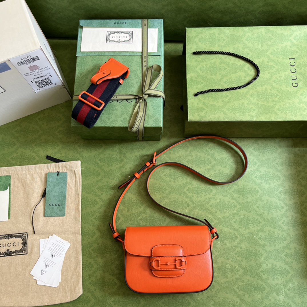G*u*i 1955 horsebit shoulder bag-20.6*14.4*5.1cm