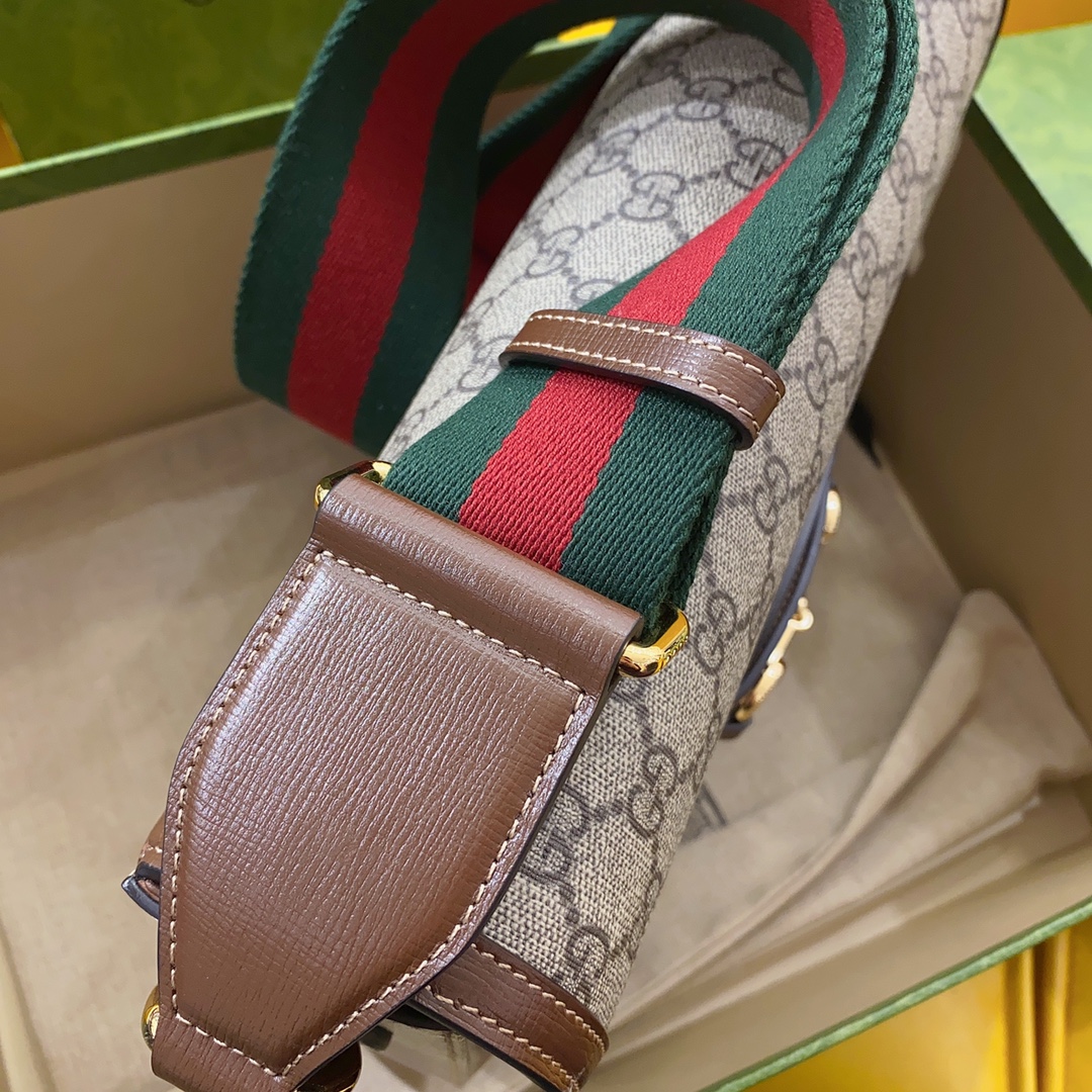 G*u*i 1955 horsebit shoulder bag-30*21*7.5cm