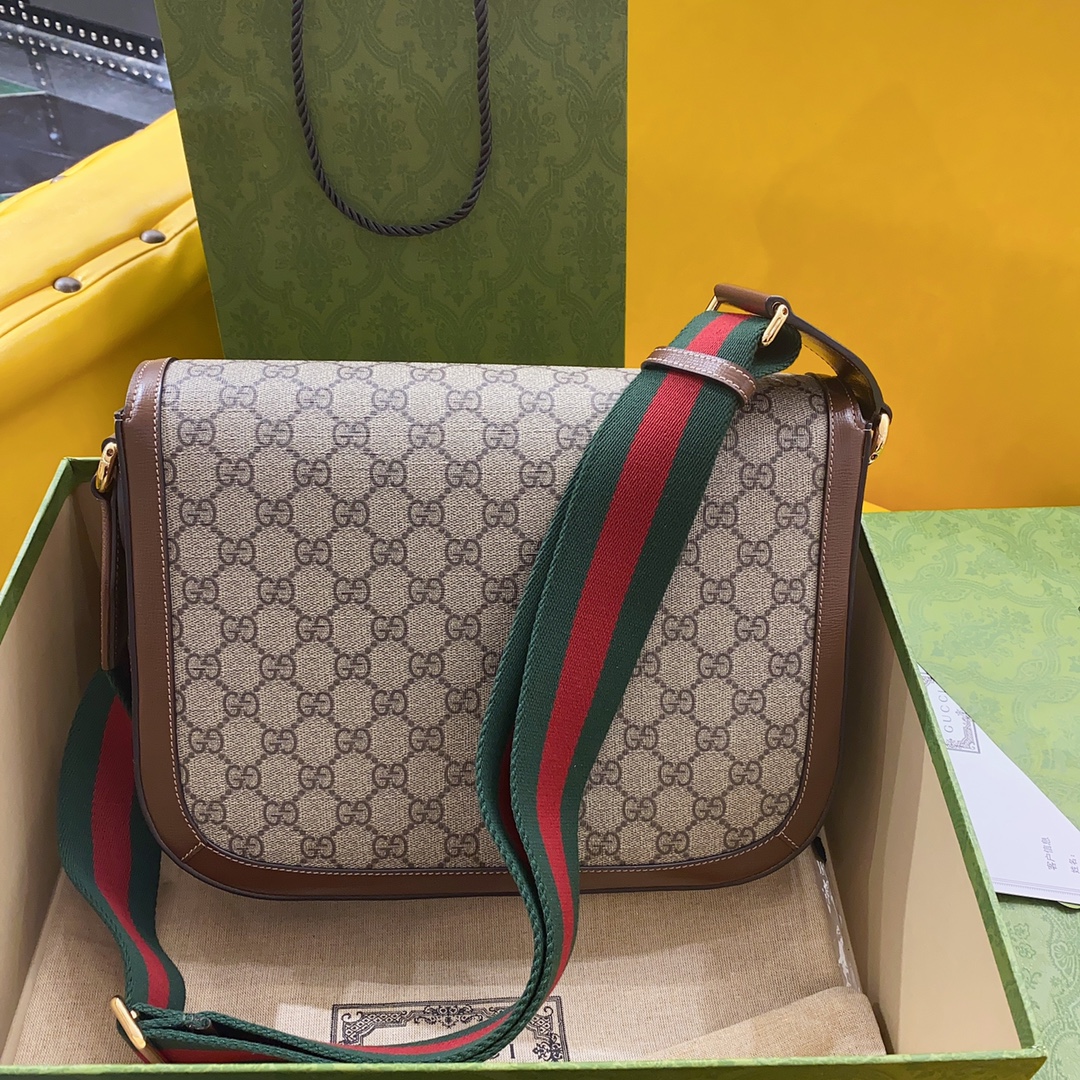 G*u*i 1955 horsebit shoulder bag-30*21*7.5cm