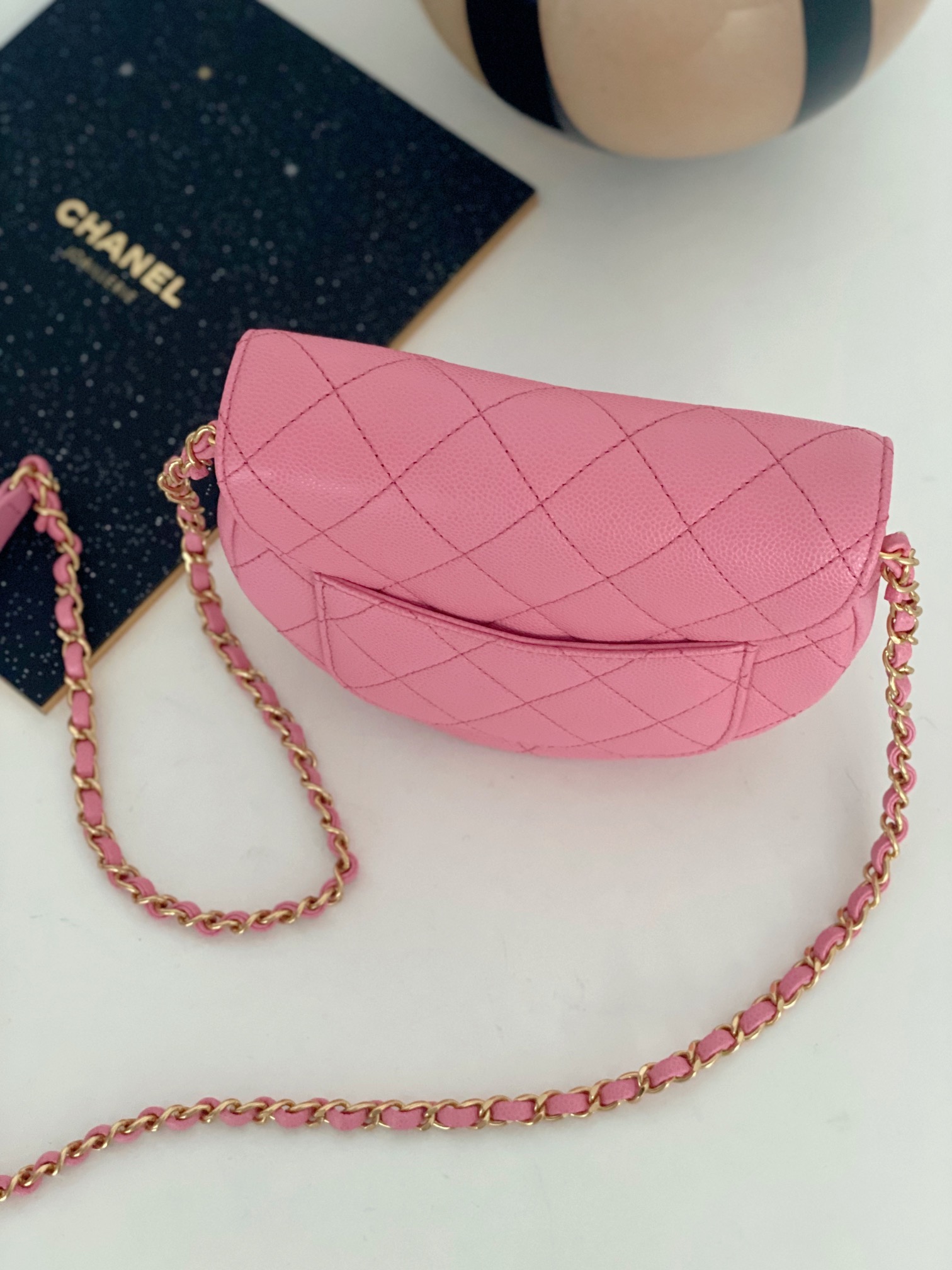 Ch@nel Vintage Saddle Bag-19*16*7CM