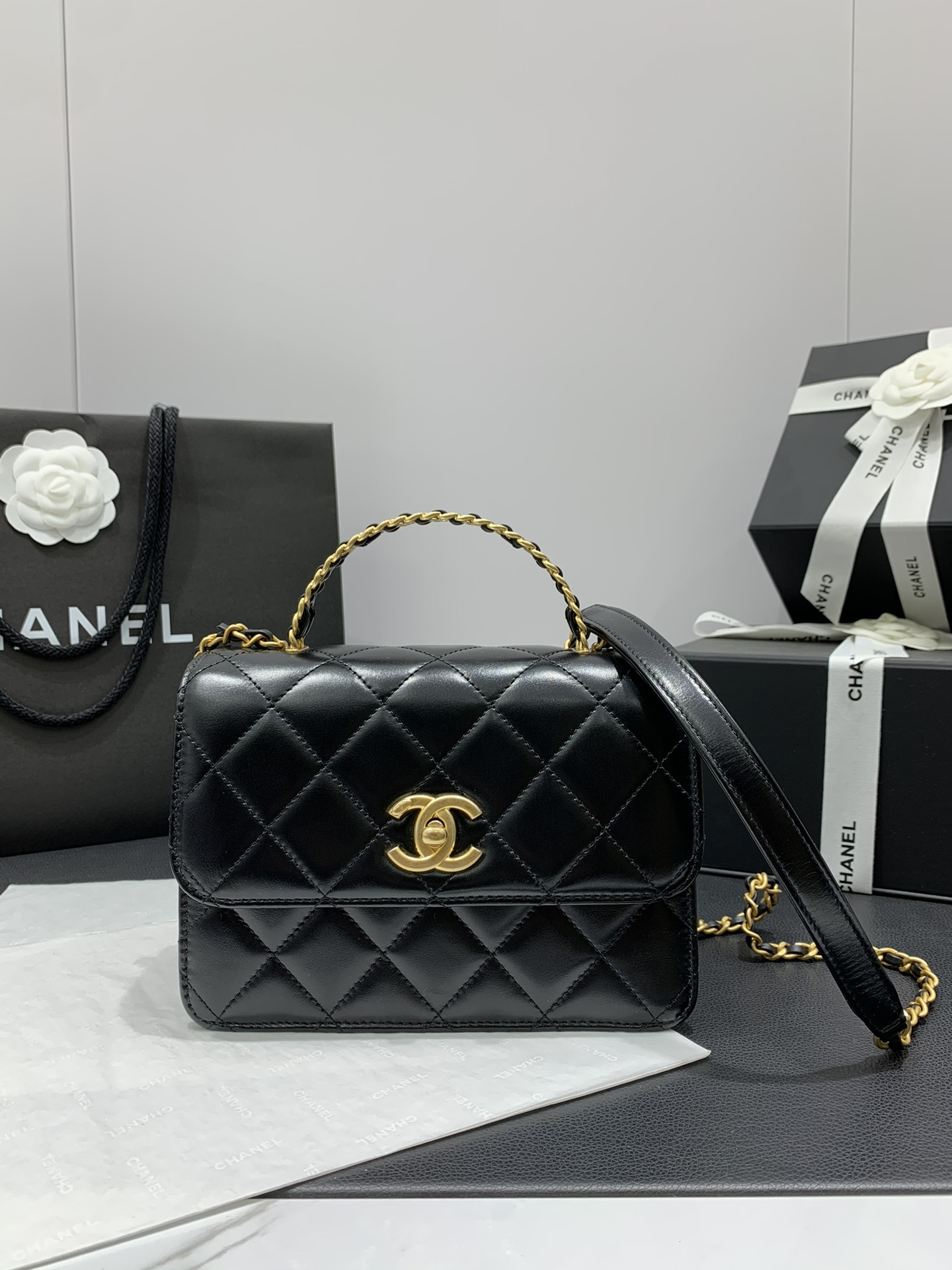 Ch@nel Flap Bag-20*14*7.5CM