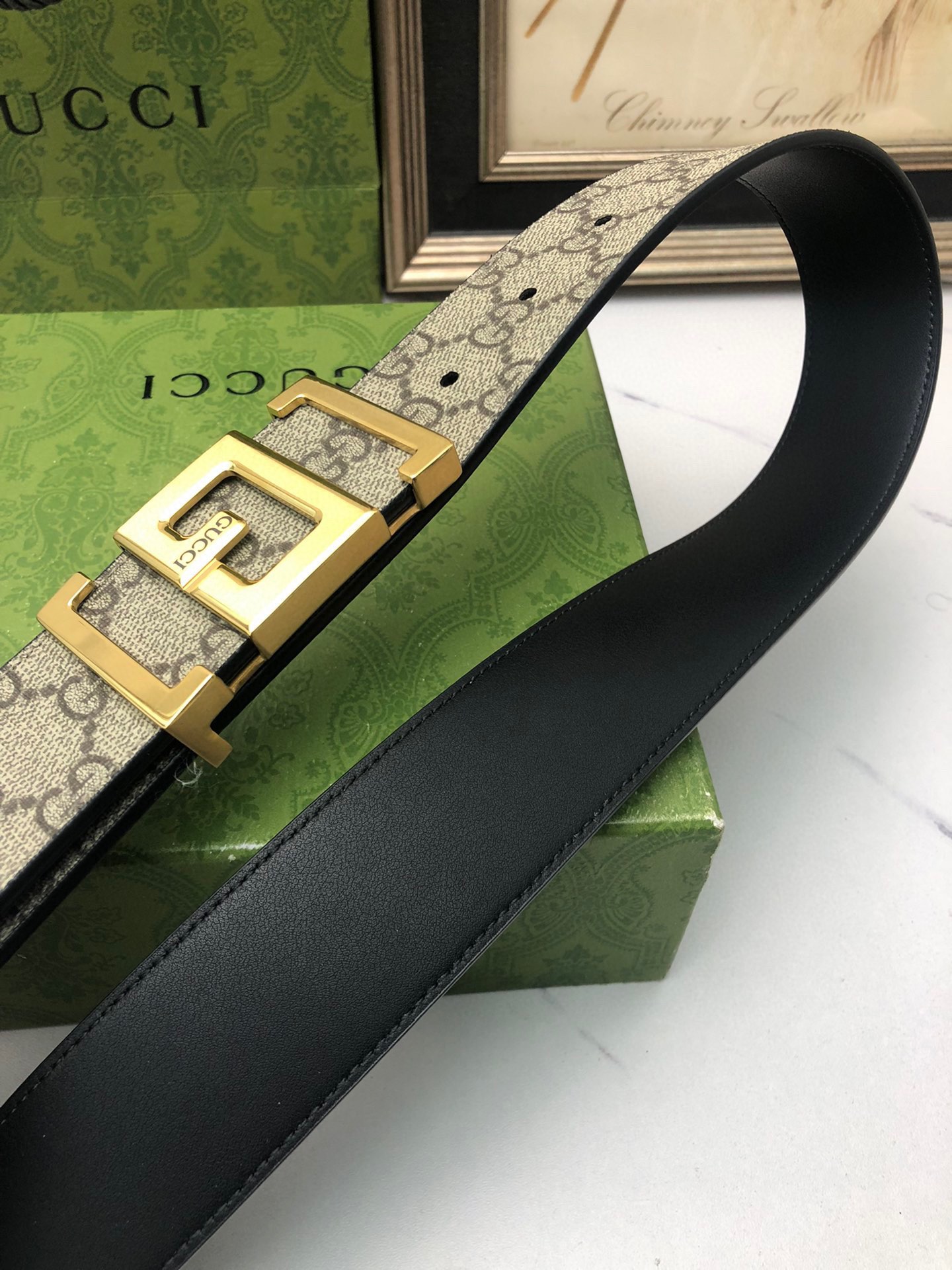 G*u*i belt-3.8cm