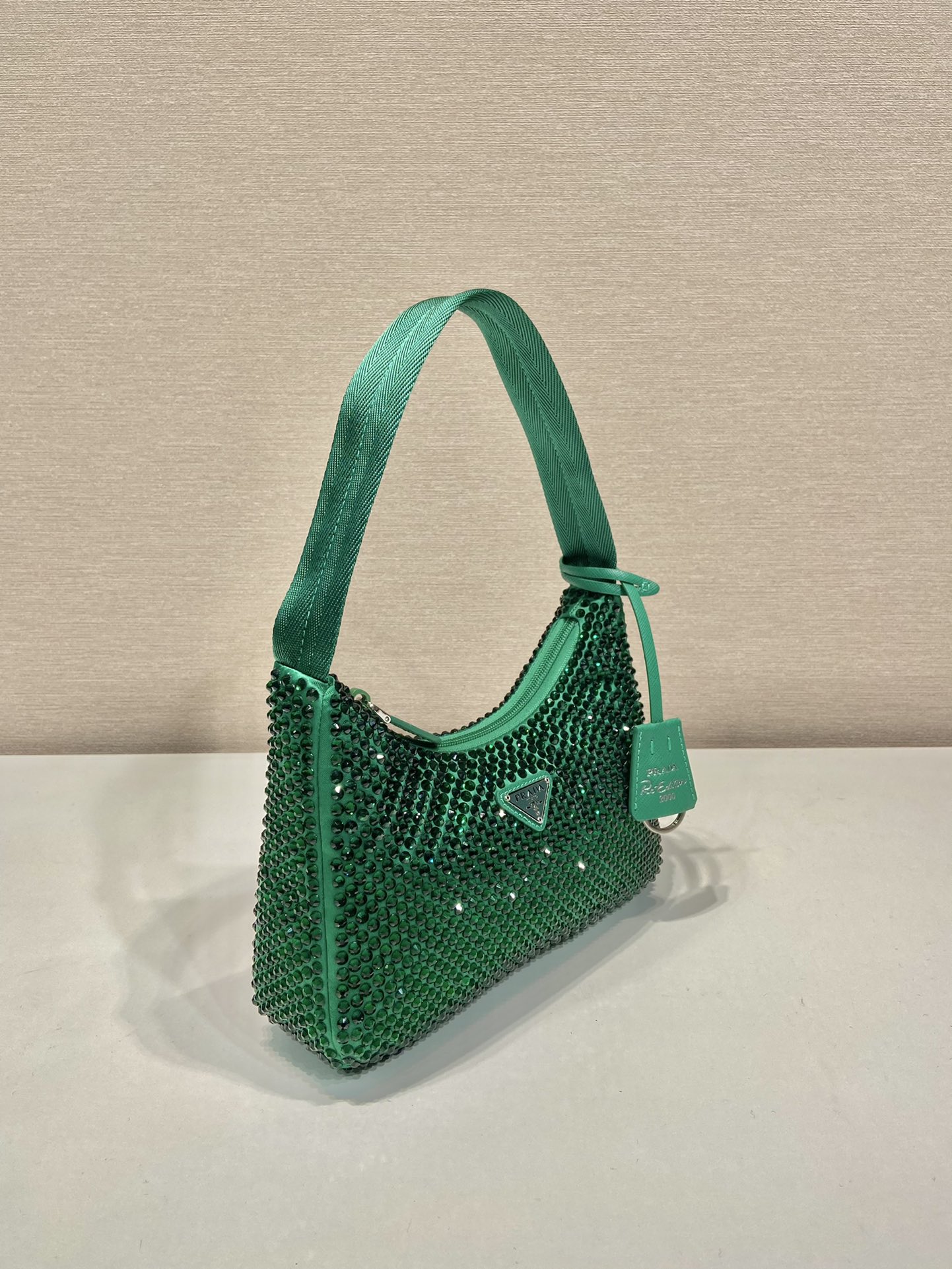 Pra*a nylon 1ne515 hobo bag-23*14*5cm
