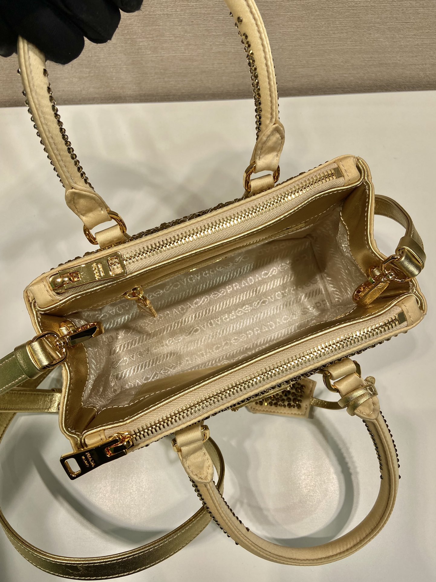 Pra*a borsa galleria mini in saffiano 1ba906-20*15*9.5cm