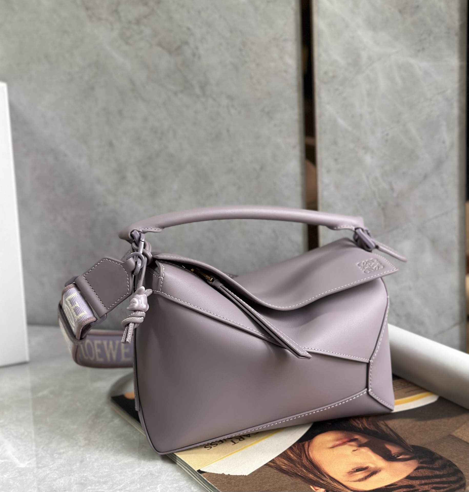 L0ew* puzzle small bag-24*10*14cm