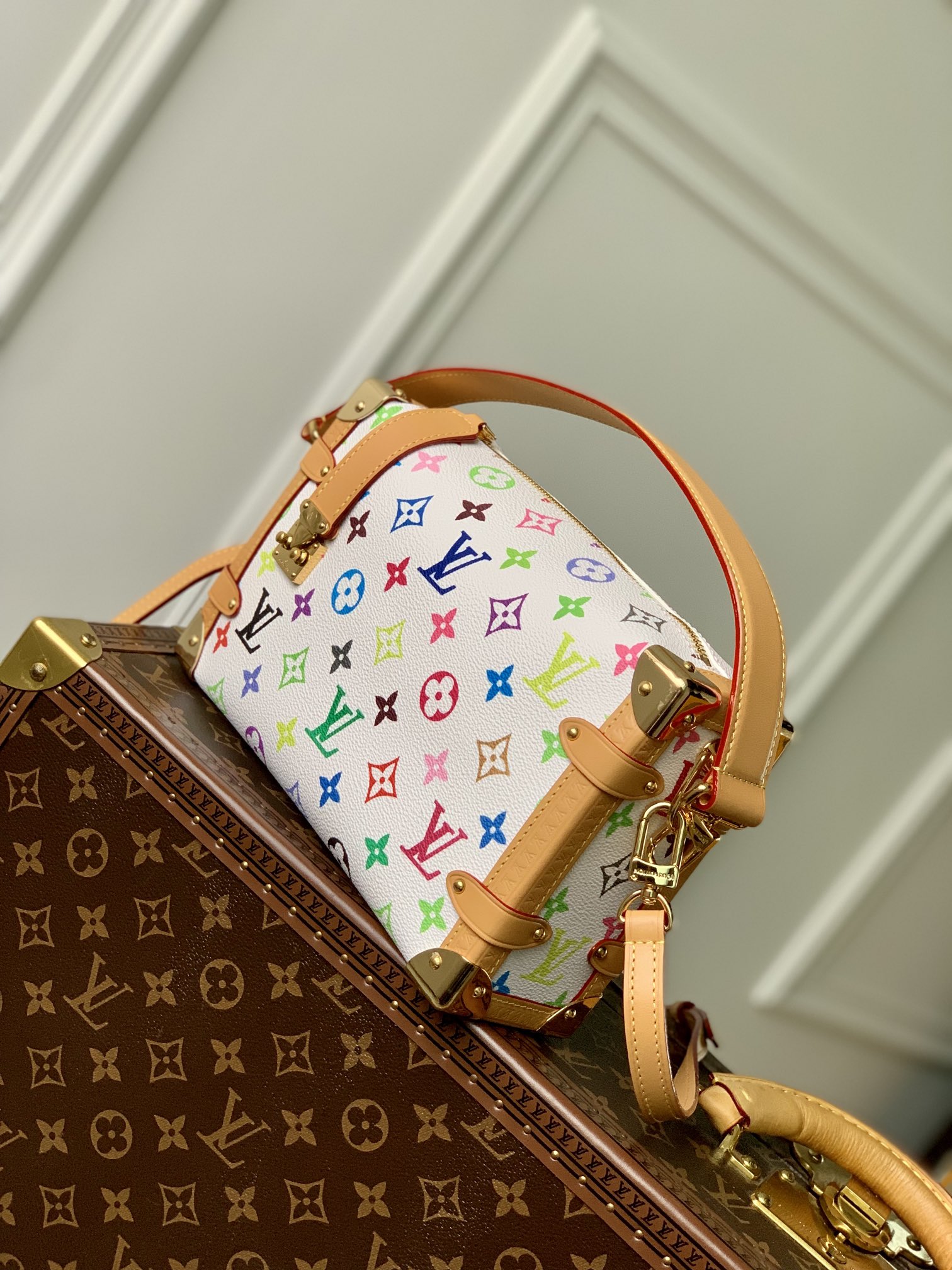 l0*is V*t0n side trunk pm- m46358-21×14×6cm