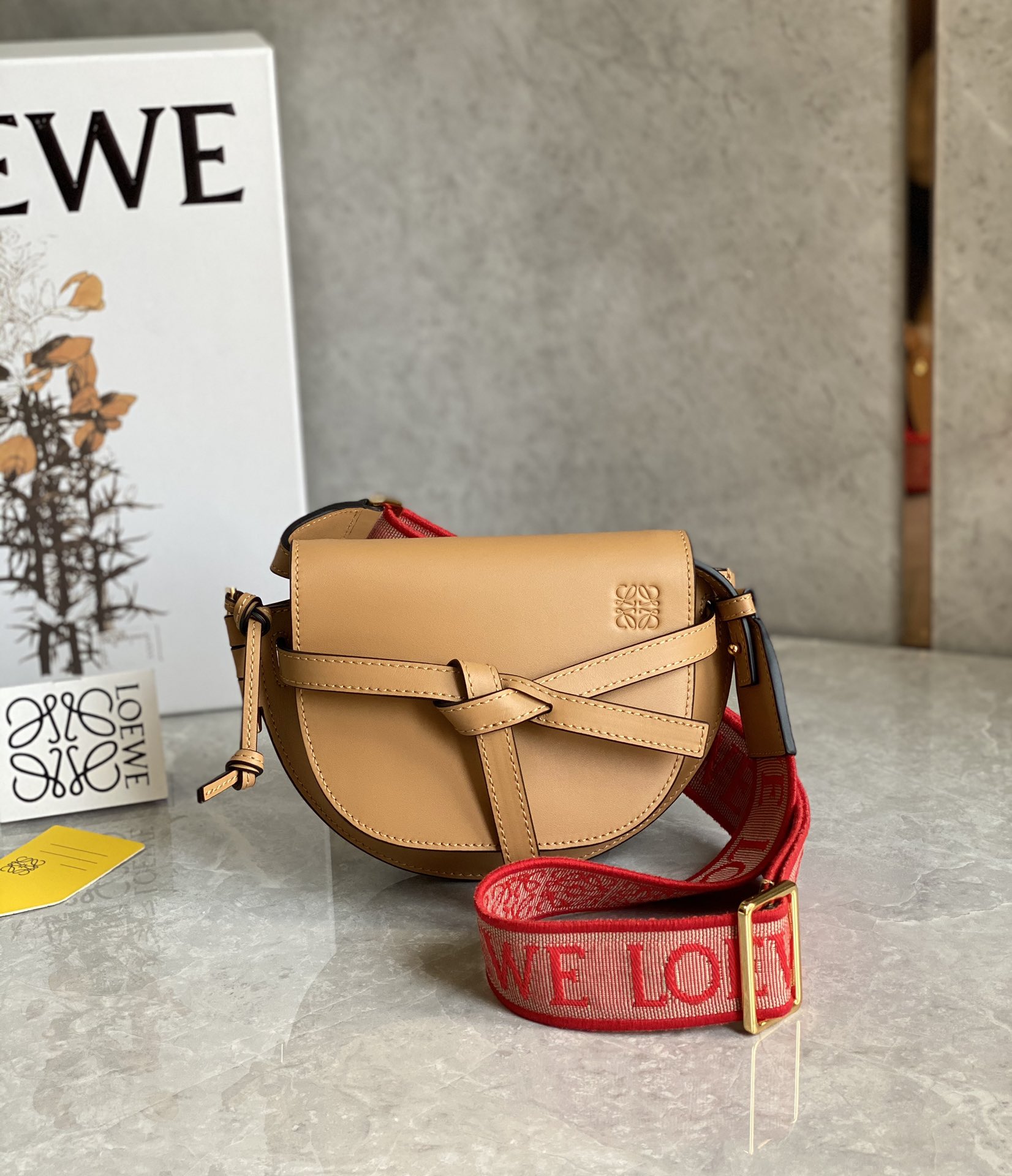 L0ew* mini gate dual bag-21*12.5*9cm