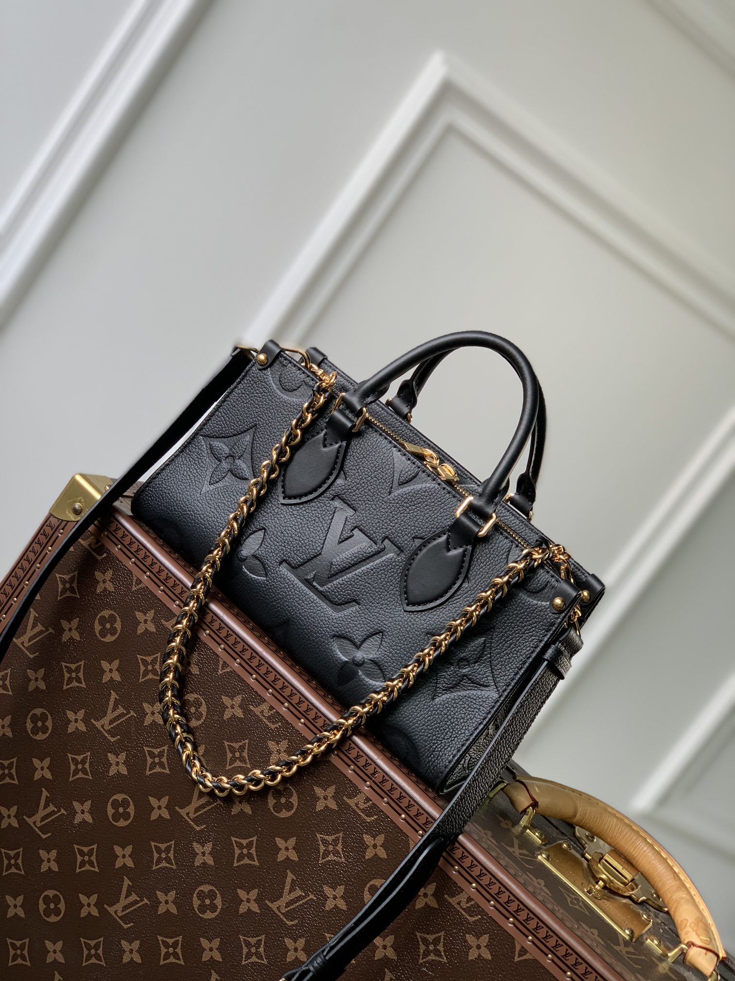 l0*is V*t0n onthego east west handbag-m23640-25*13*10cm