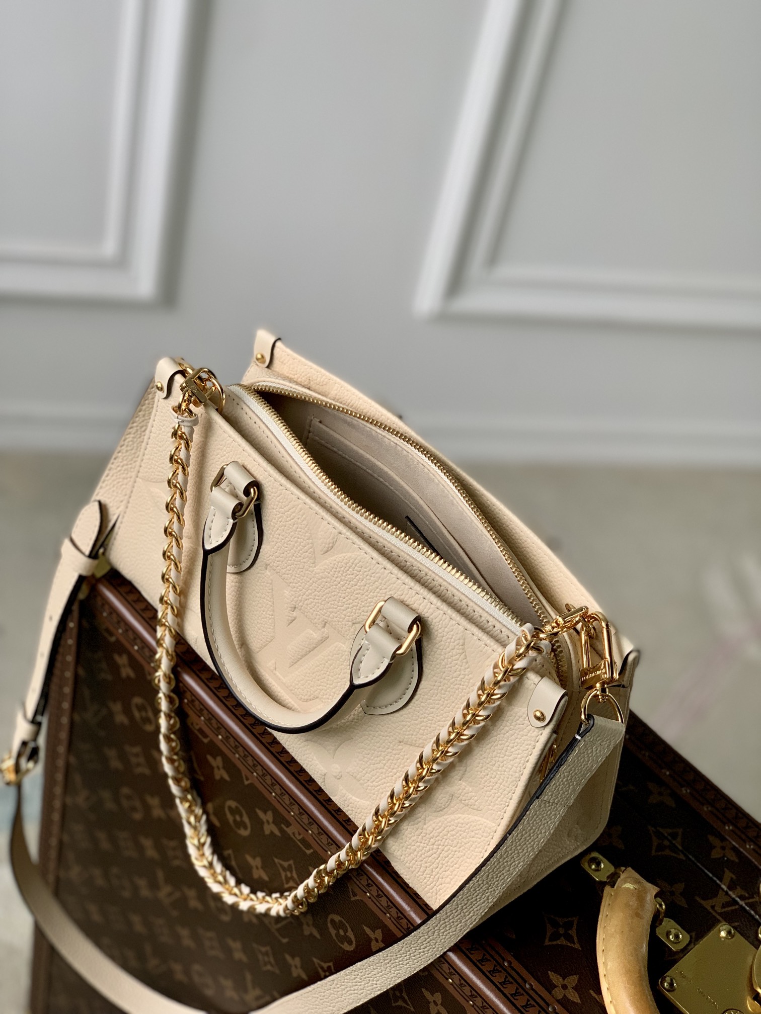 l0*is V*t0n onthego east west handbag-m23640-25*13*10cm