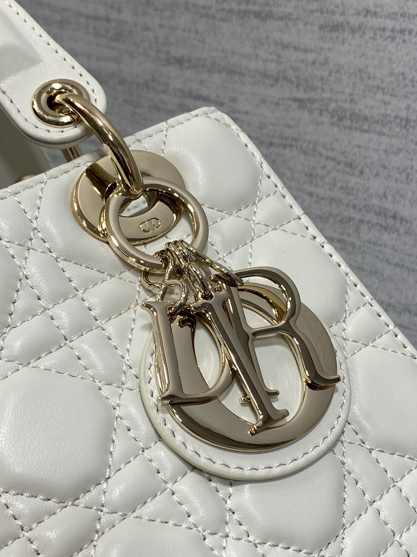 lady D*or bag-gold hardware-20*16.5*8cm