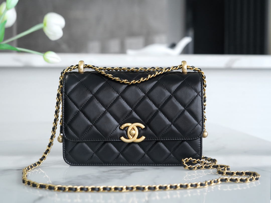 Ch@nel Flap Bag-14.5*22*8CM