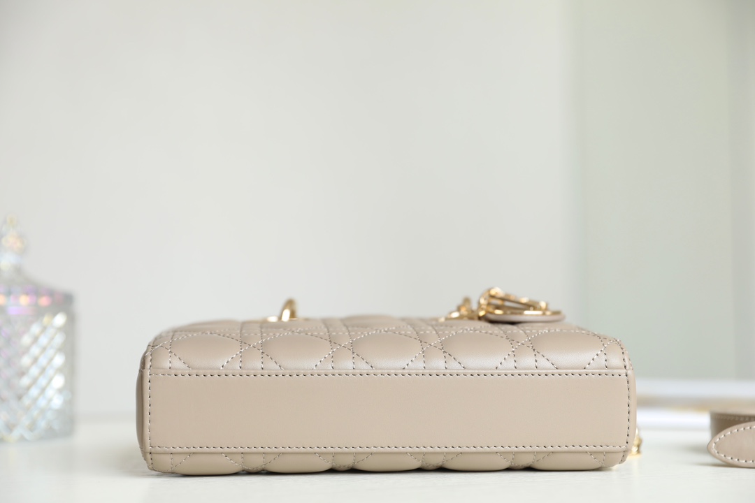 D*or d-joy bag(beige color)-22.5*6*11.5cm