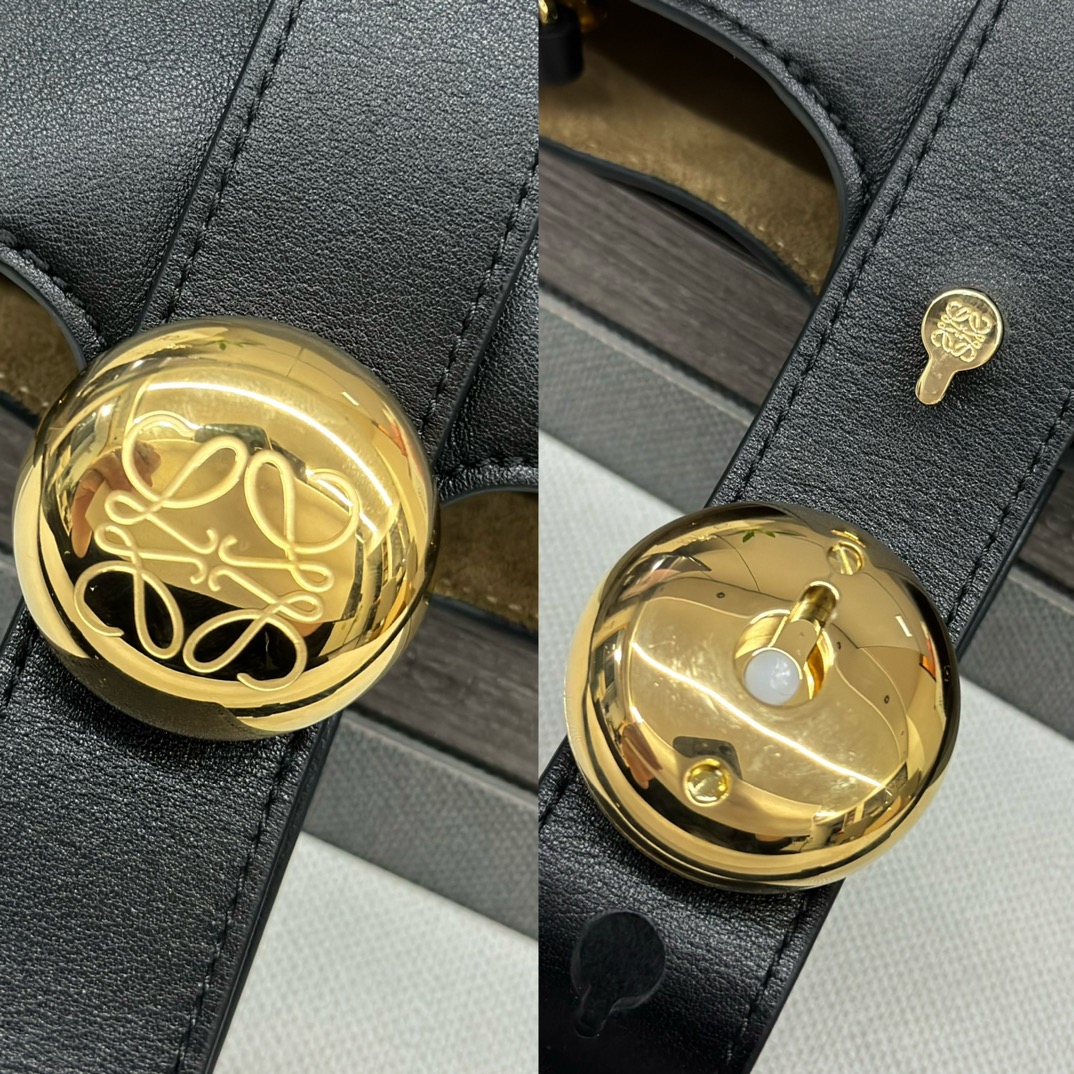 L0ew* mini pebble bucket bag-16*16*19.5cm