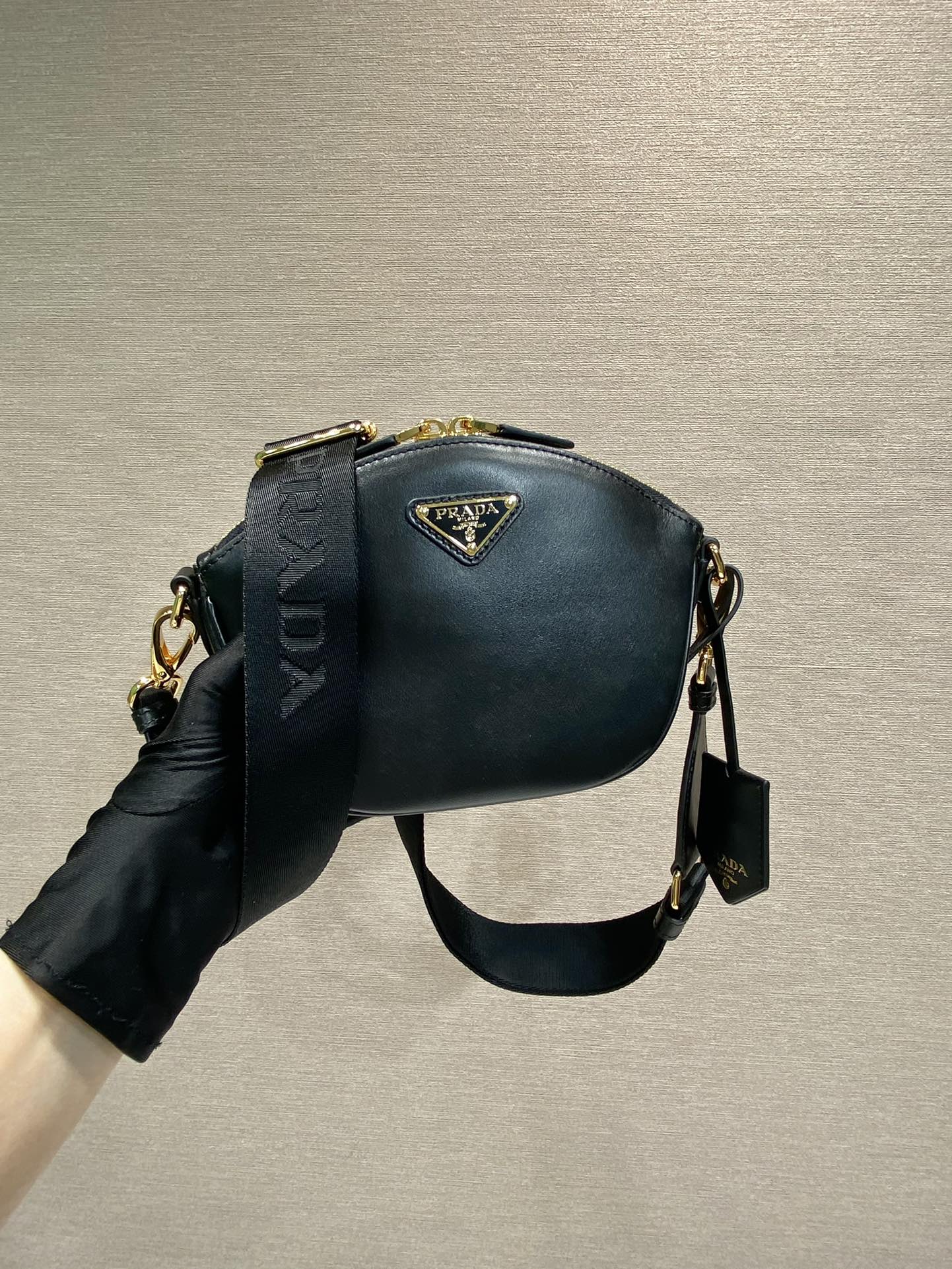 Pra*a 1bh212 crossbody bag-18*15*8cm