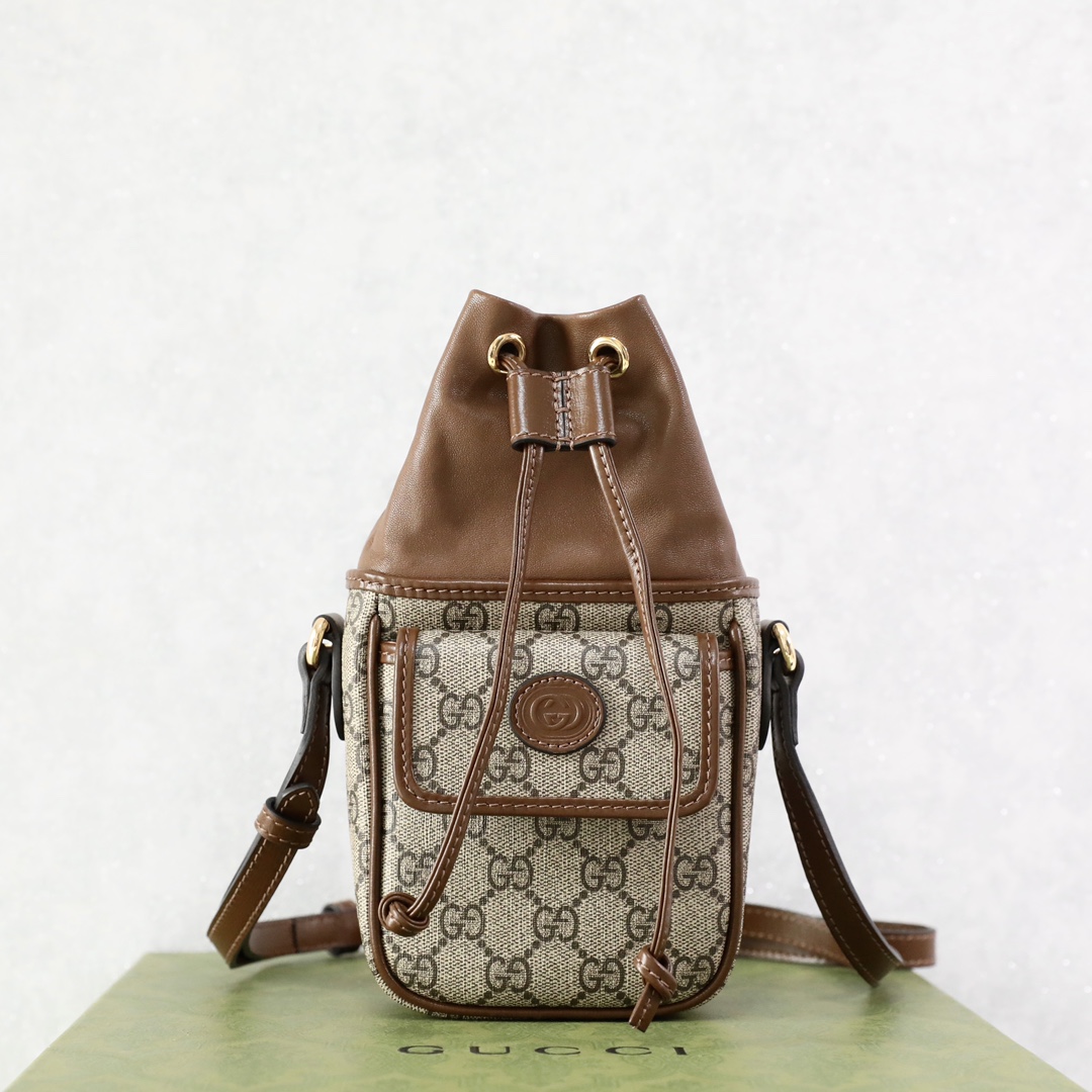g*u*i retro gg S*p*e bucket-11.5*20 x*5.5cm