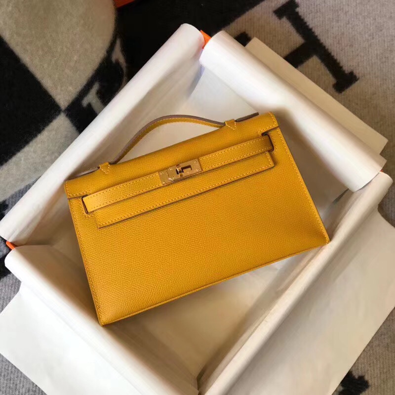 H**mes mini kelly pochette-epsom leather-22cm