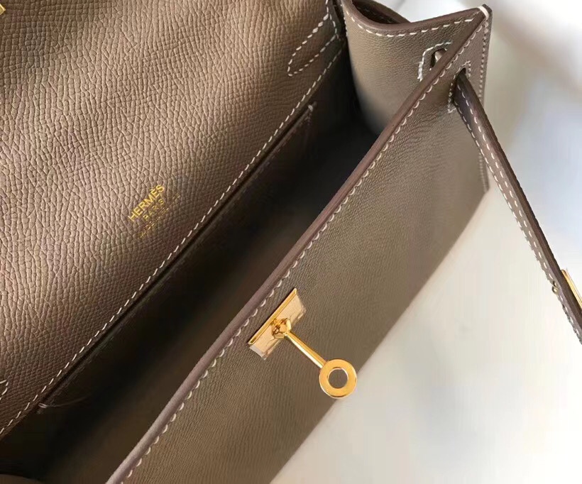 H**mes mini kelly pochette-epsom leather-22cm