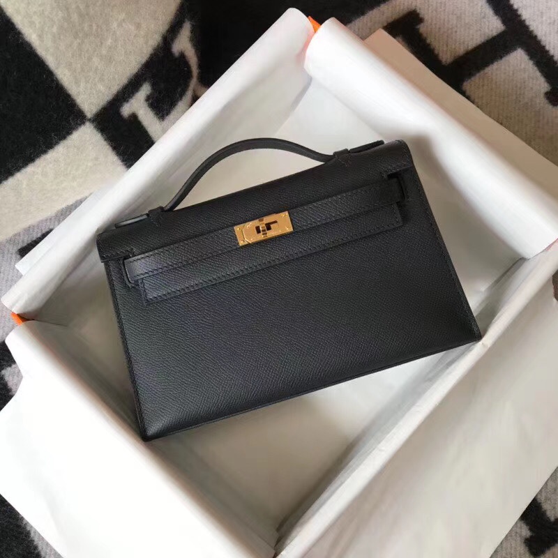 H**mes mini kelly pochette-epsom leather-22cm