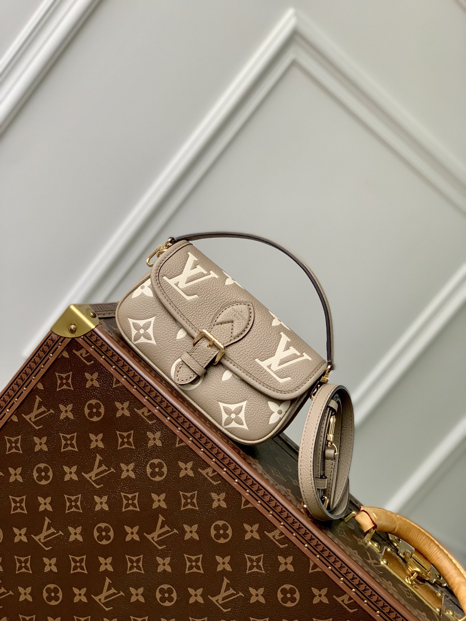 l0*is V*t0n nano diane handbags-m83566-19*10.5*6cm
