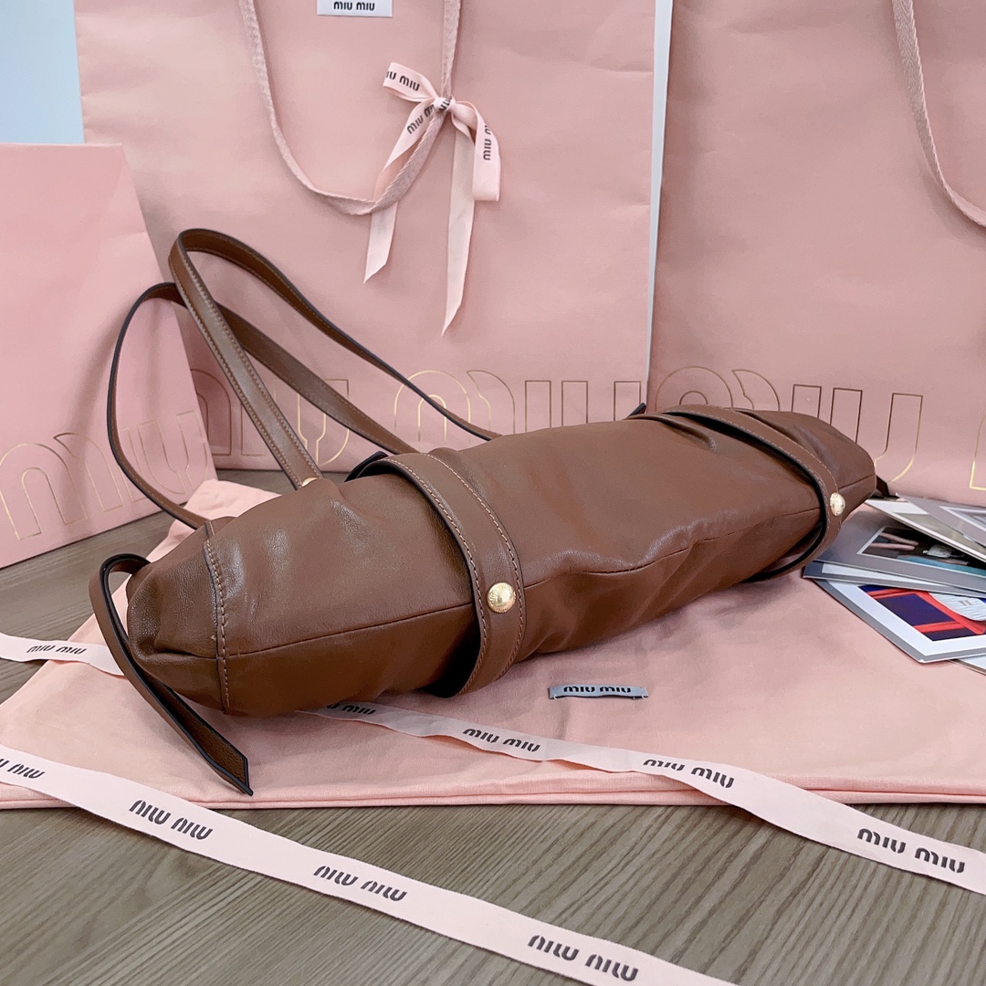 M*um*u casual style street style 2way plain leather party style-44 x 16 x10.5cm