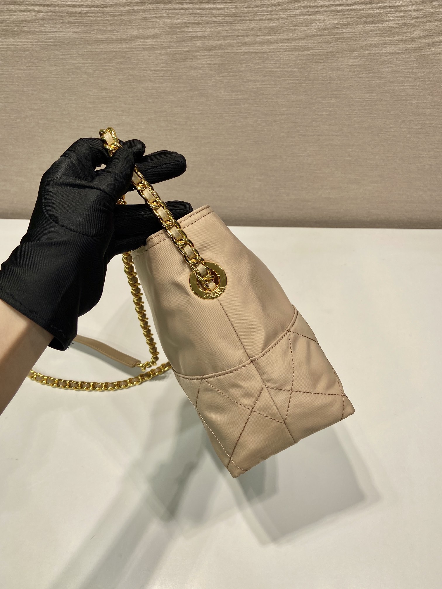 Pra*a vintage tote bag-1bd645-25*21*8cm