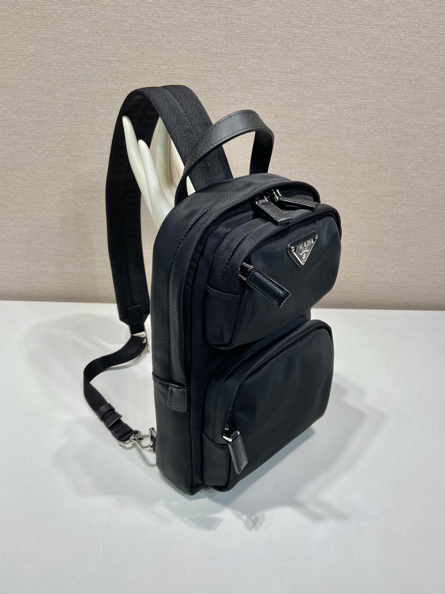Pra*a vintage re-nylon bag-2vz105-20*31*5cm