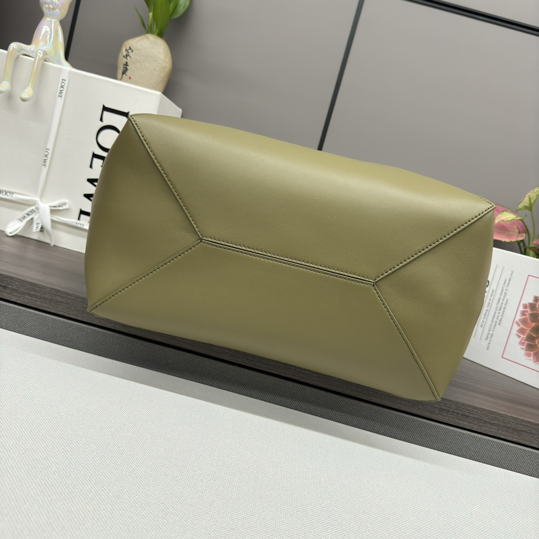 L0ew* puzzle fold leather tote-42*18*41cM