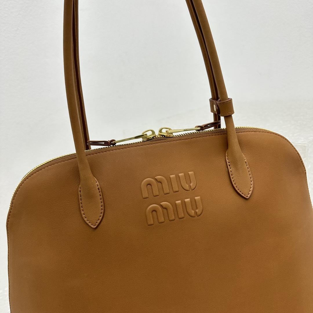 M*um*u casual style plain leather elegant style bridal logo-39*17*28cm