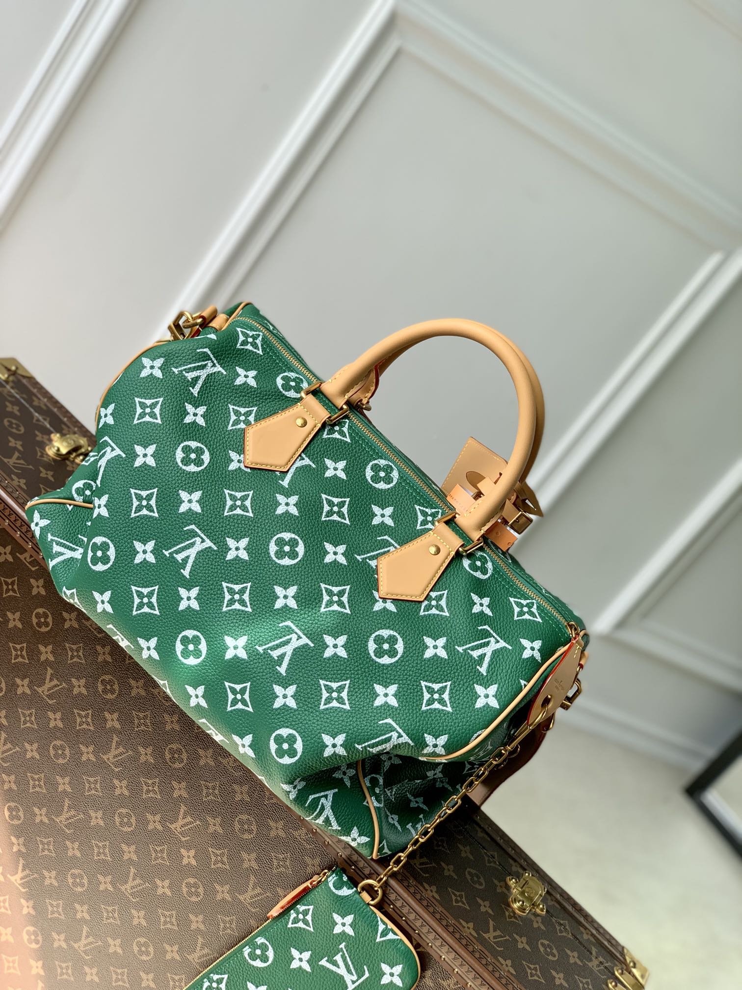 l0*is V*t0n speedy p9 bandoulière 40 monogram leather -40 x 26 x 23cm