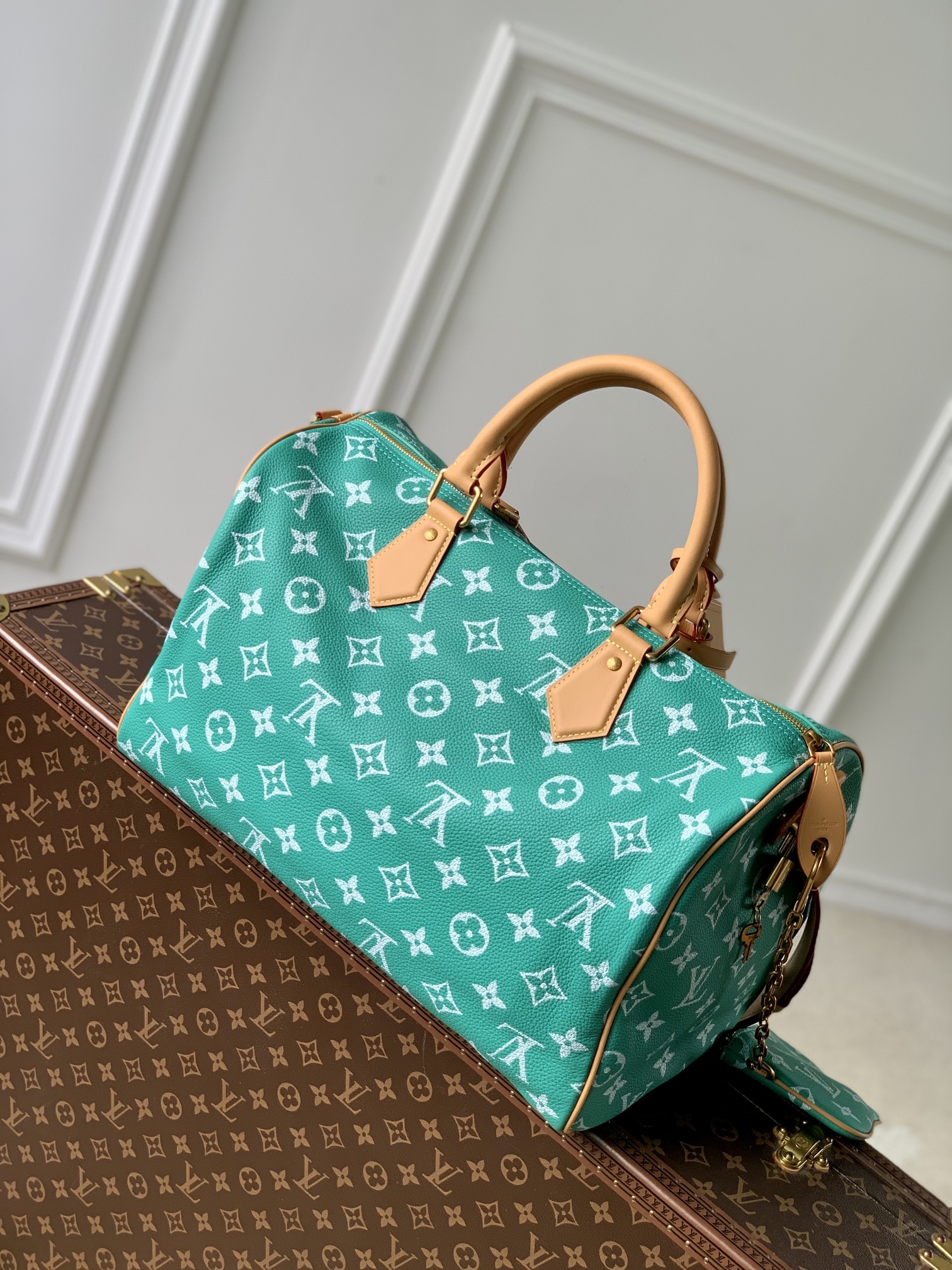 l0*is V*t0n speedy p9 bandoulière 40 monogram leather -40 x 26 x 23cm