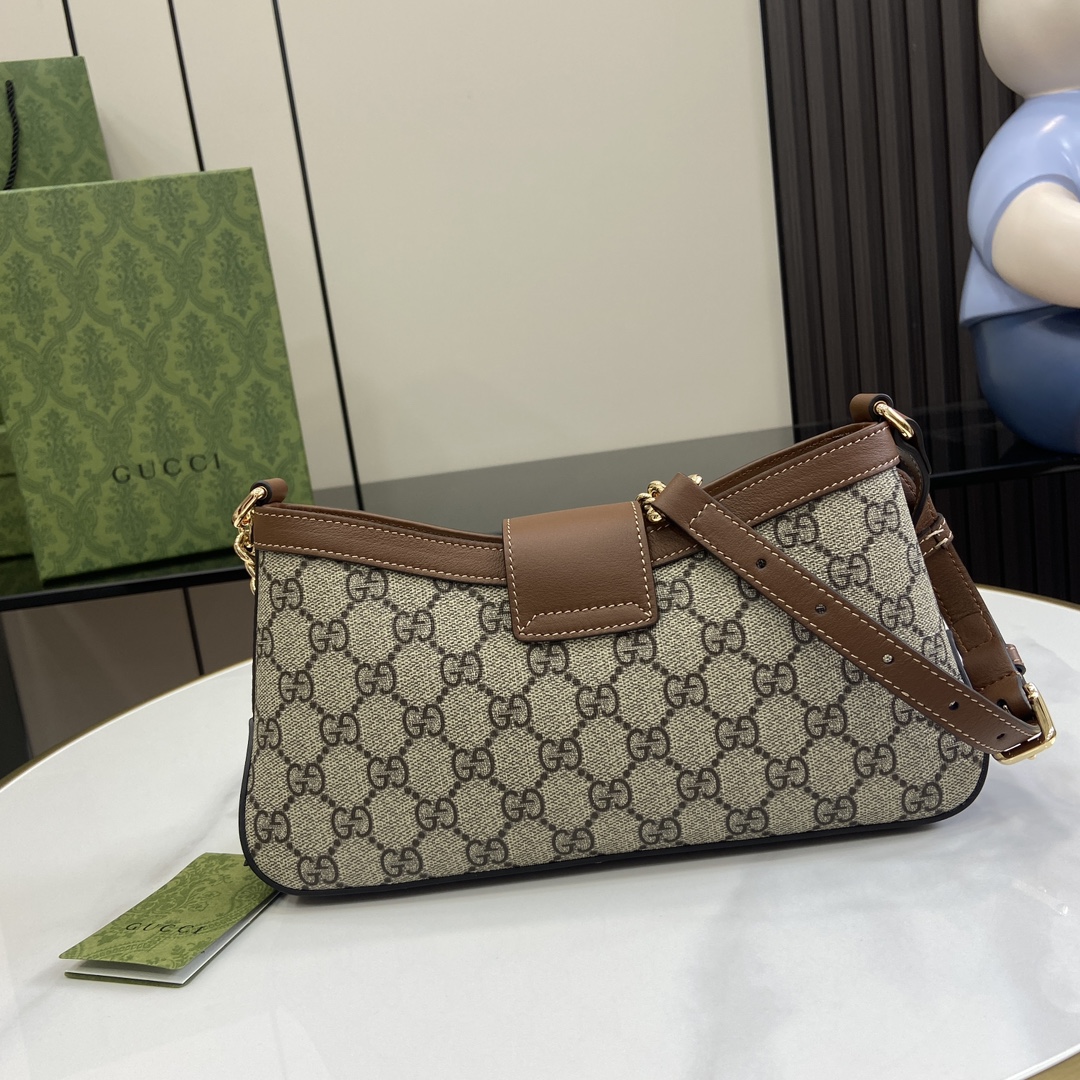 G*u*i padlock bag-26.5 x 13.5 x 4.5cm