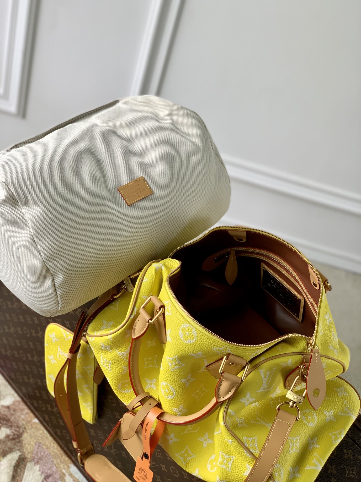 l0*is V*t0n speedy p9 bandoulière 40 monogram leather -40 x 26 x 23cm