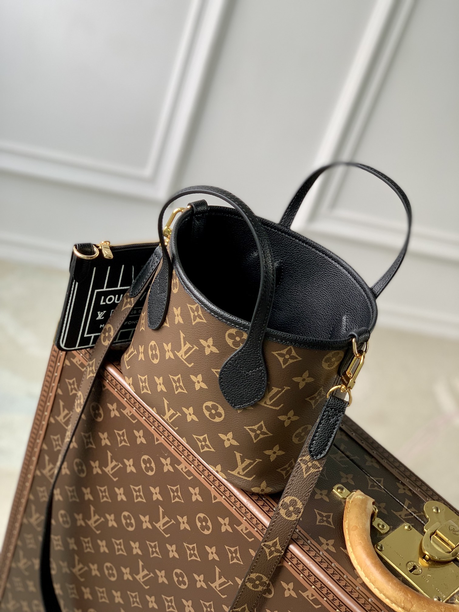 l0*is V*t0n neverfull bandoulière inside out bb-m12099-24 x 14 x 9cm