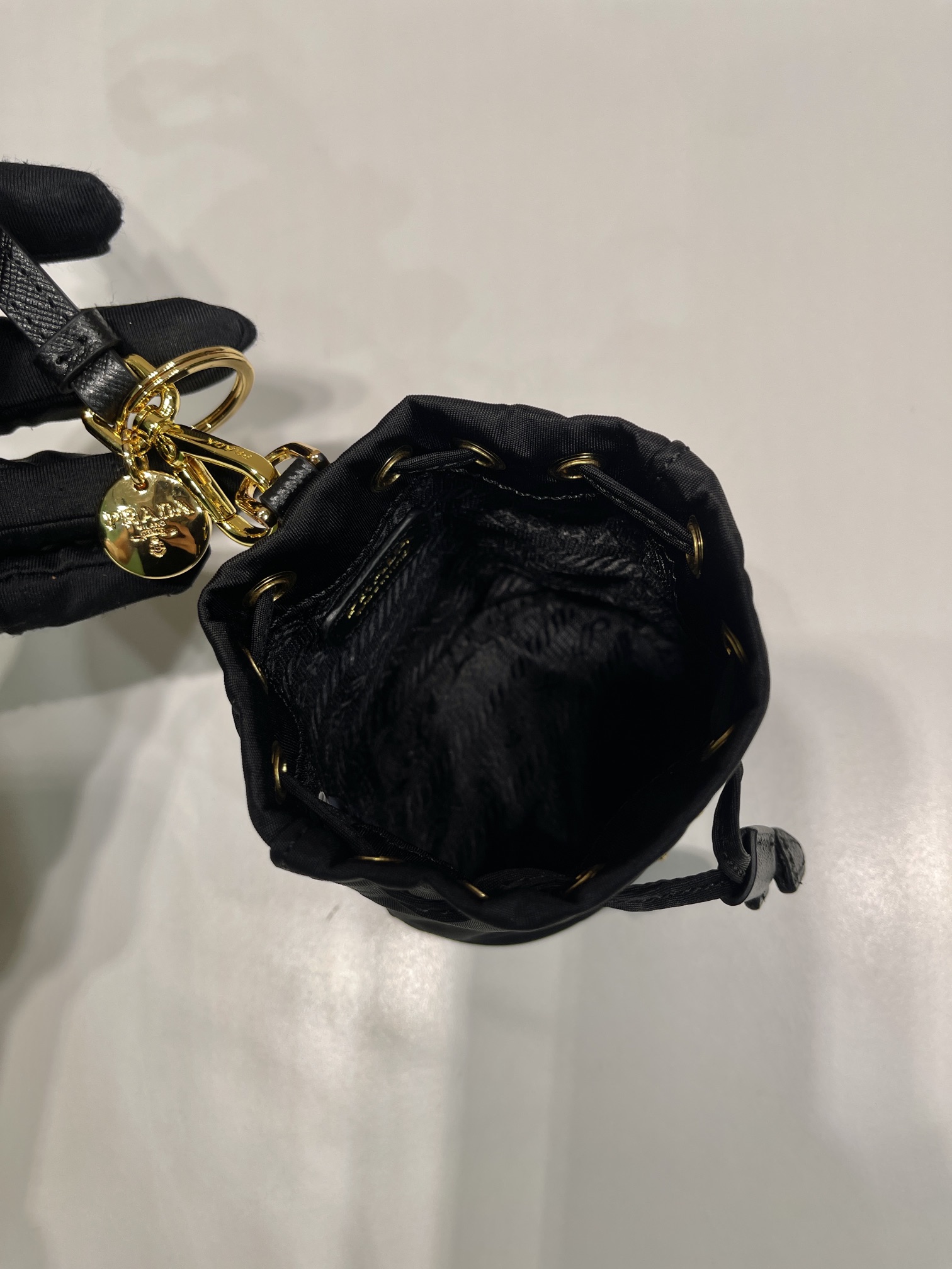 Pra*a 1tt202 re-nylon mini bag-8.5*10.5cm