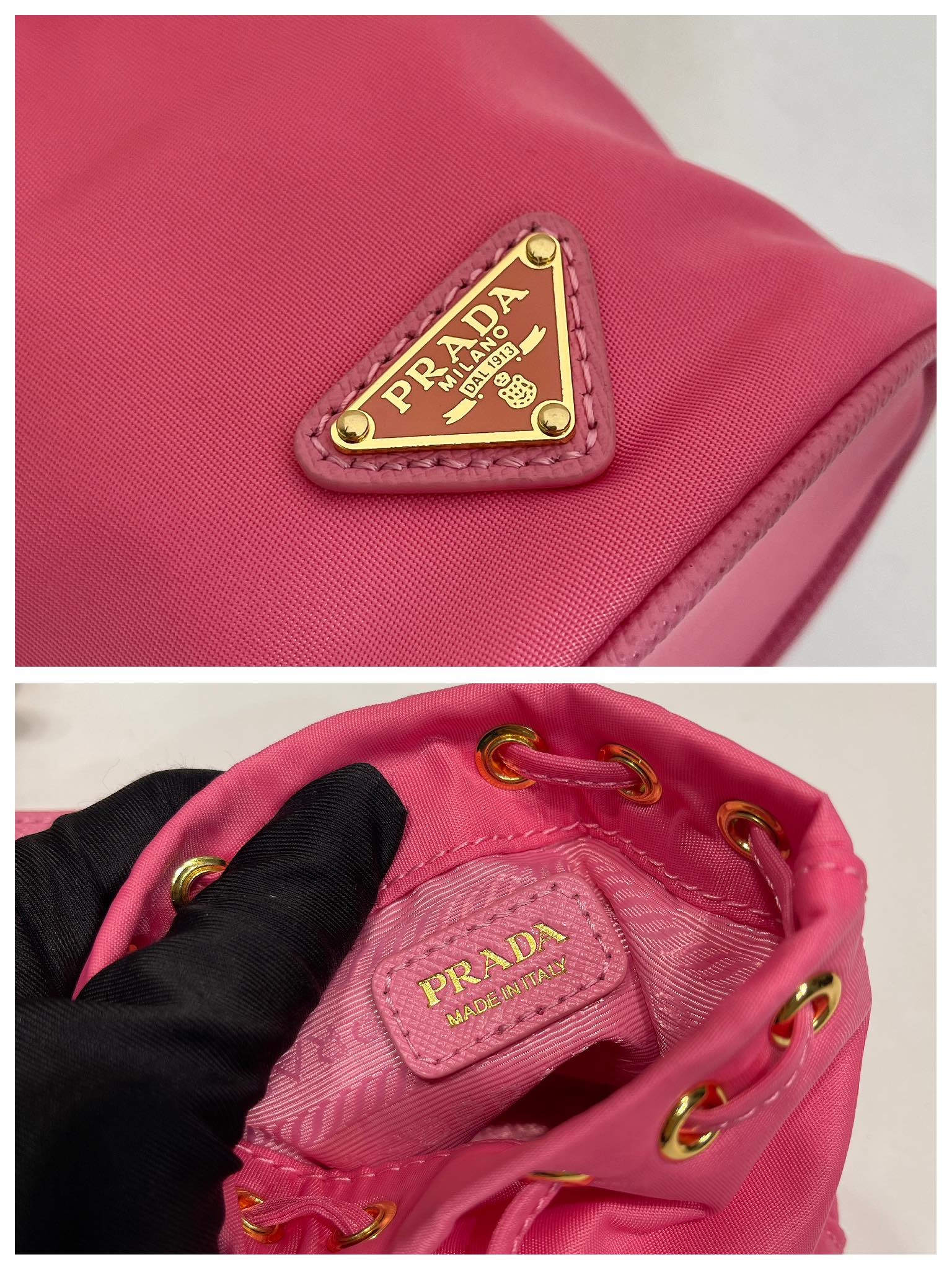 Pra*a 1tt202 re-nylon mini bag-8.5*10.5cm