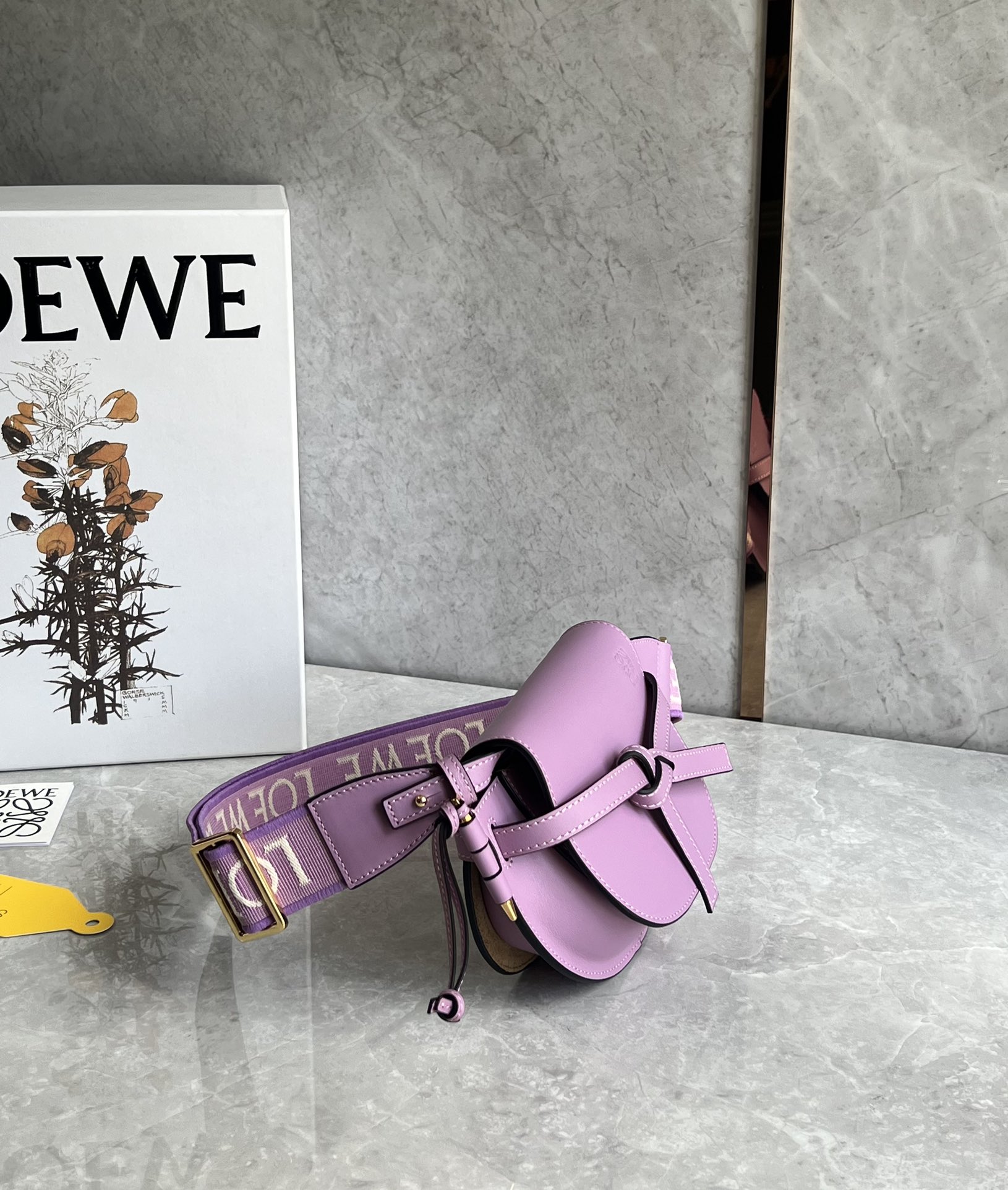 L0ew* mini puzzle gatedual bag-21*12.5*9cm