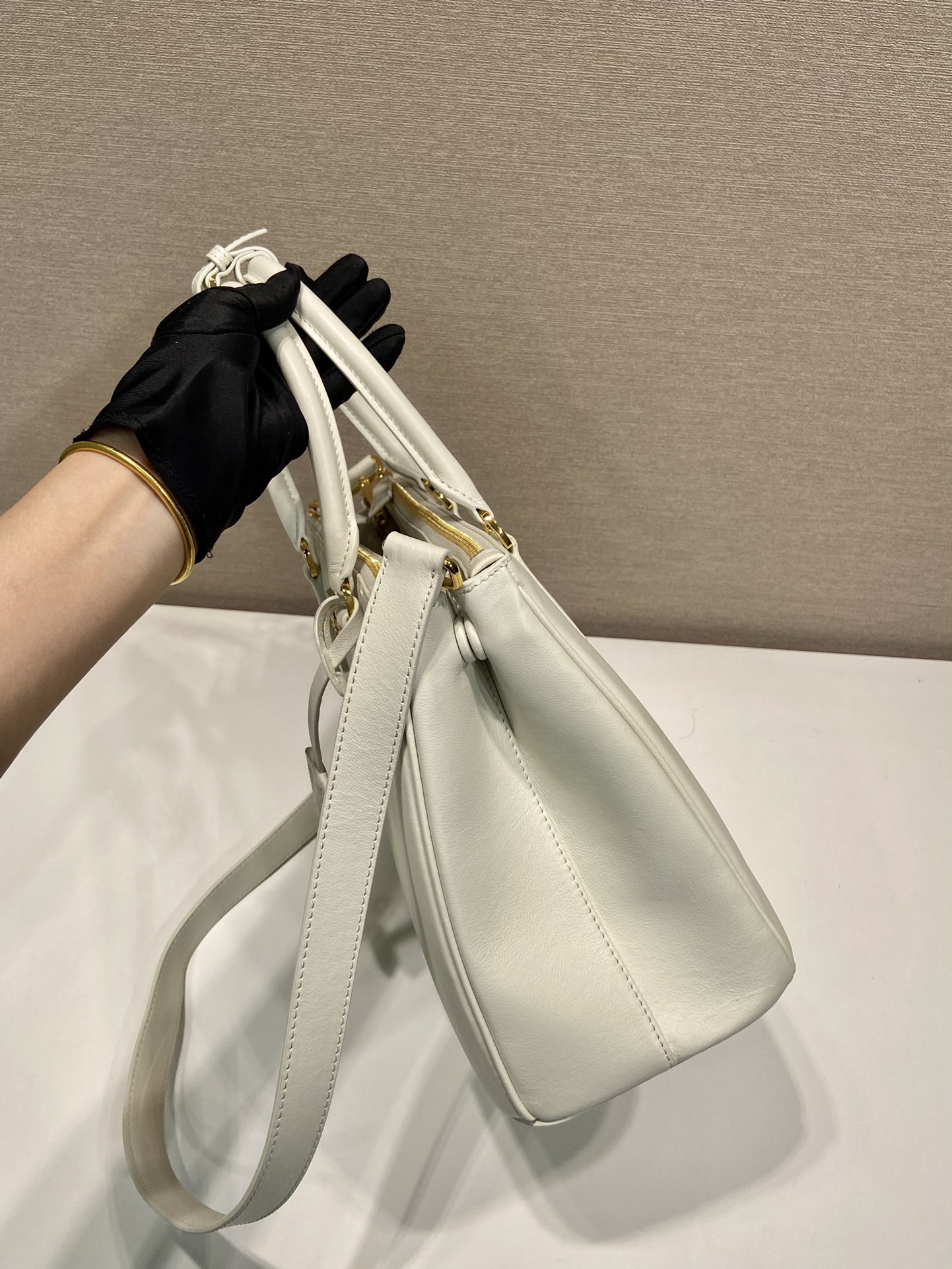 Pra*a borsa galleria in saffiano 1ba863-28*20*12&32*22.5*13.5cm