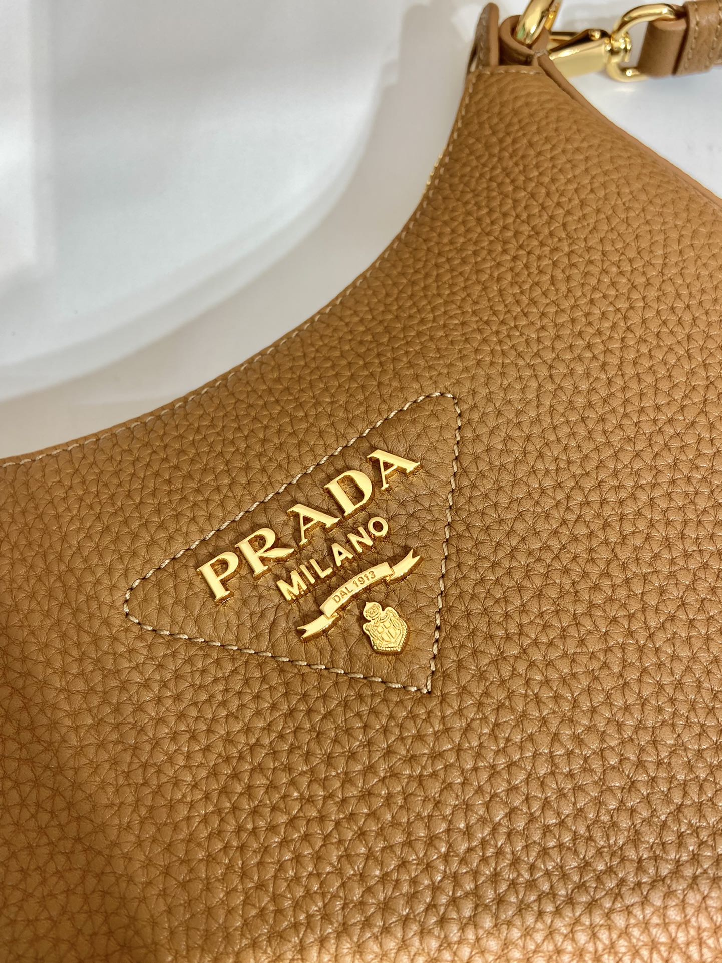 Pra*a leather shoulder bag-1bh193-24*18*6cm